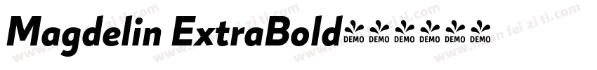 Magdelin ExtraBold字体转换